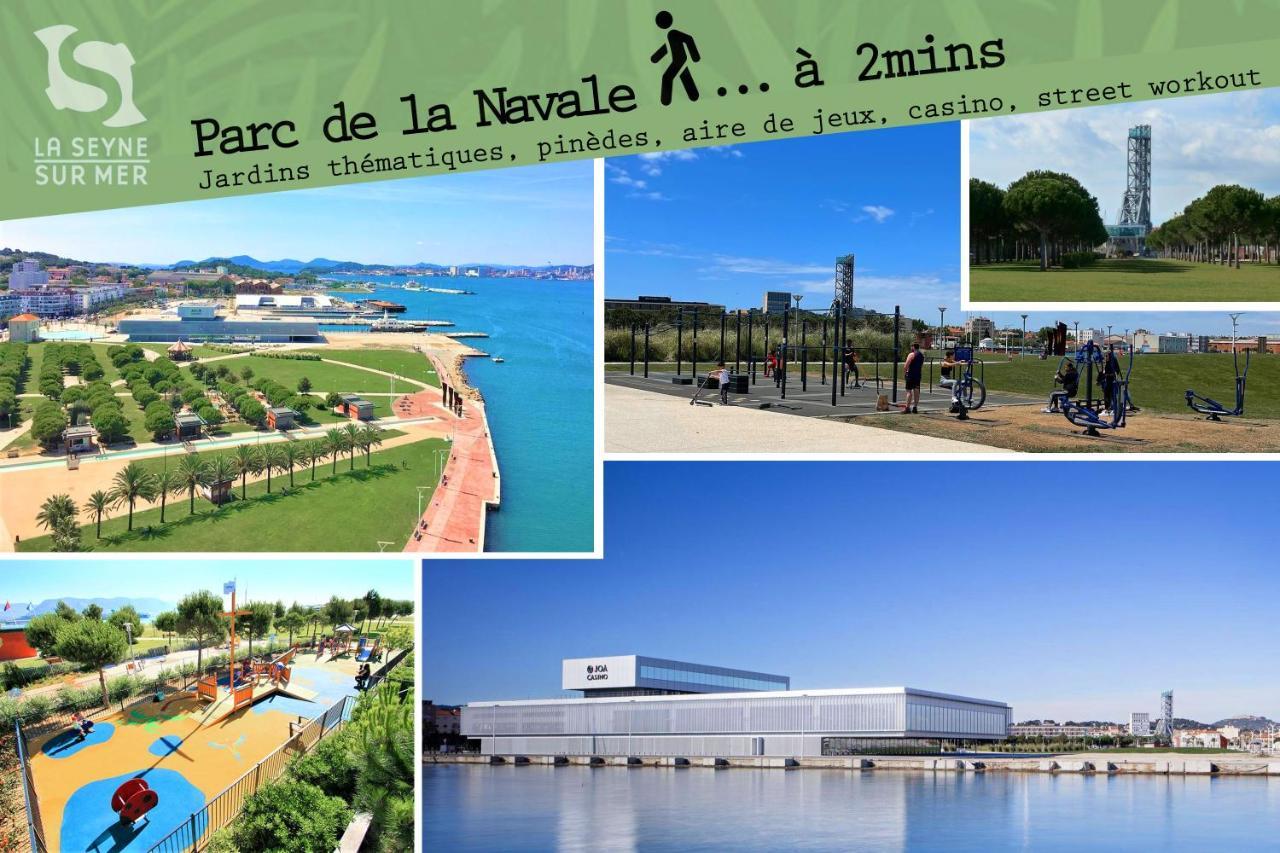 Le Cabanon H24,Atypique,Cosy,Port,Plage,Wifi,Netflix La Seyne-sur-Mer Luaran gambar